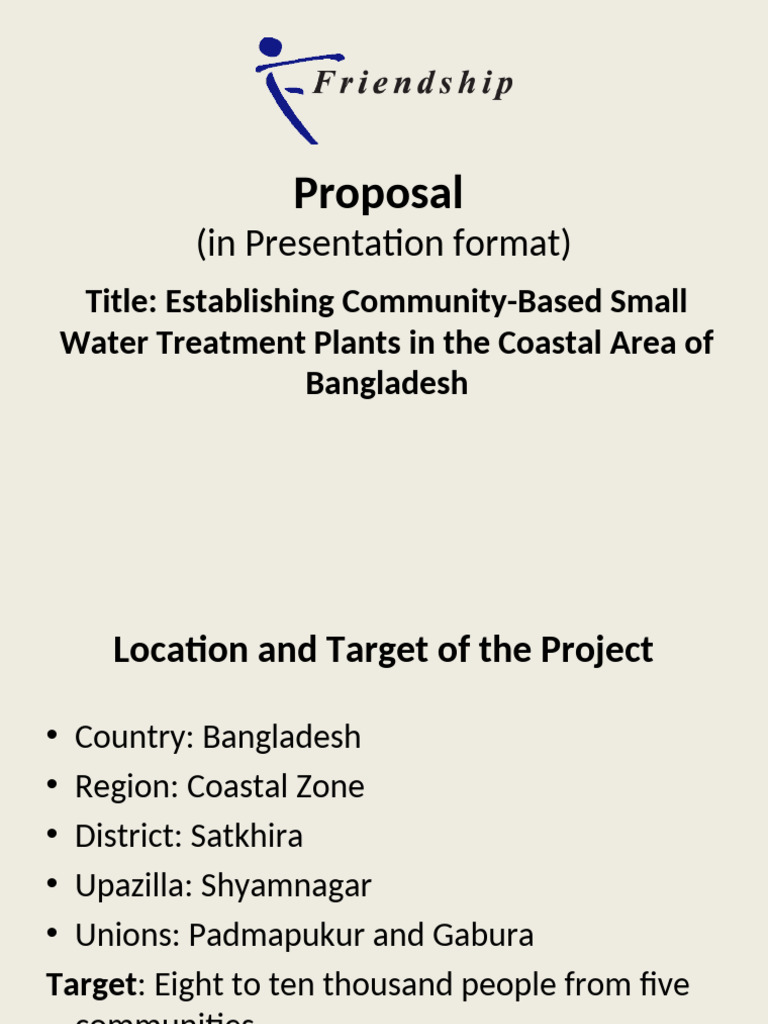 Community Water Health Centers Proposal | PDF | Water | Drinking Water