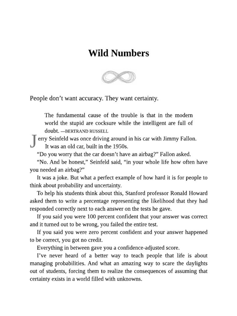 Wild Numbers | PDF