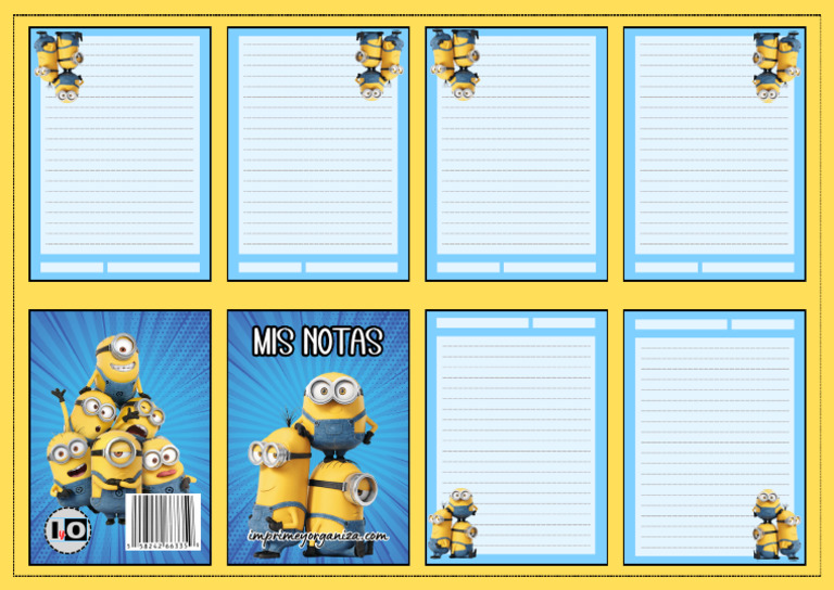 Mini-notas-Minions | PDF