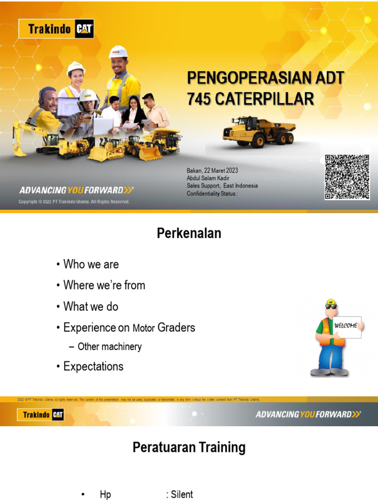 ADT 745 Caterpillar Operator Training | PDF | Mechanical Engineering ...
