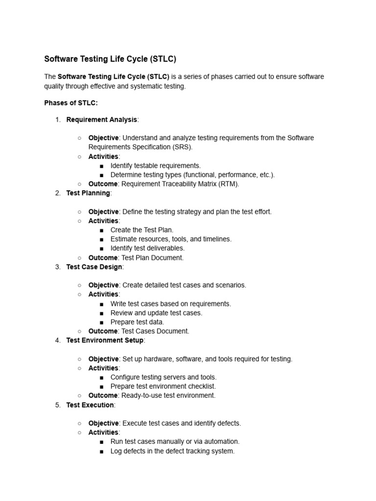 Day3 - STLC & QA Testings | PDF | Software Testing | Software Engineering