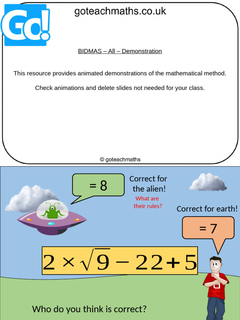 BIDMAS Order of Operations Guide | PDF | Subtraction | Numbers