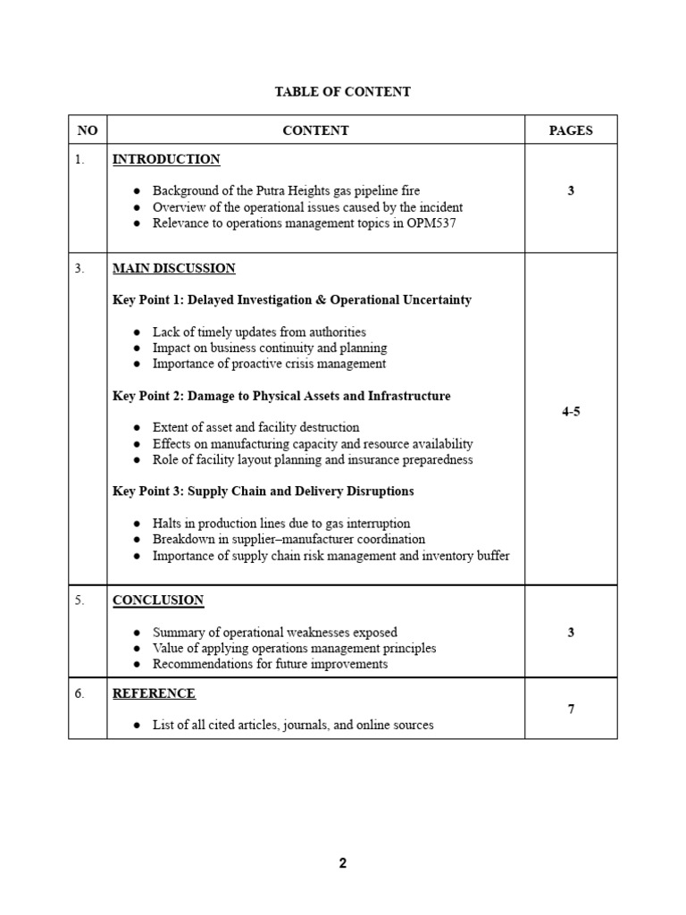 OPM531 Operations Management - INDIVIDUAL ASSIGNMENT 1 | PDF | Supply ...