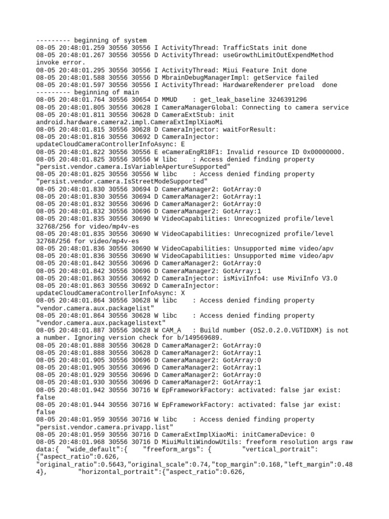 Logcat 1754401681701 | PDF | Software | Computing