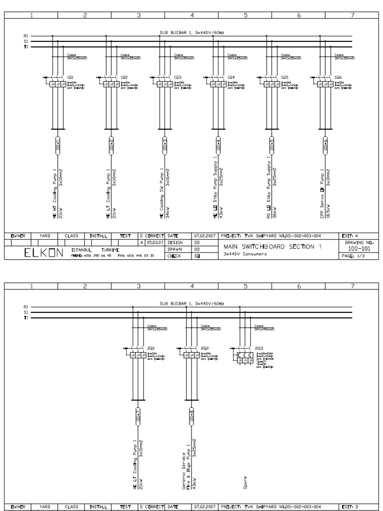 4724470113a Main Switchboard Section 1 | PDF