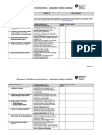 Formwork Checklist2007