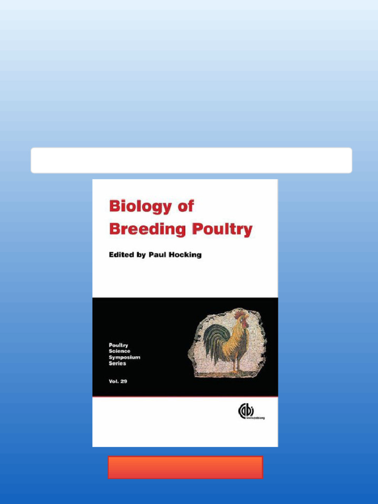 Biology of Breeding Poultry 1st Edition Paul M. Hocking (Editor) PDF ...