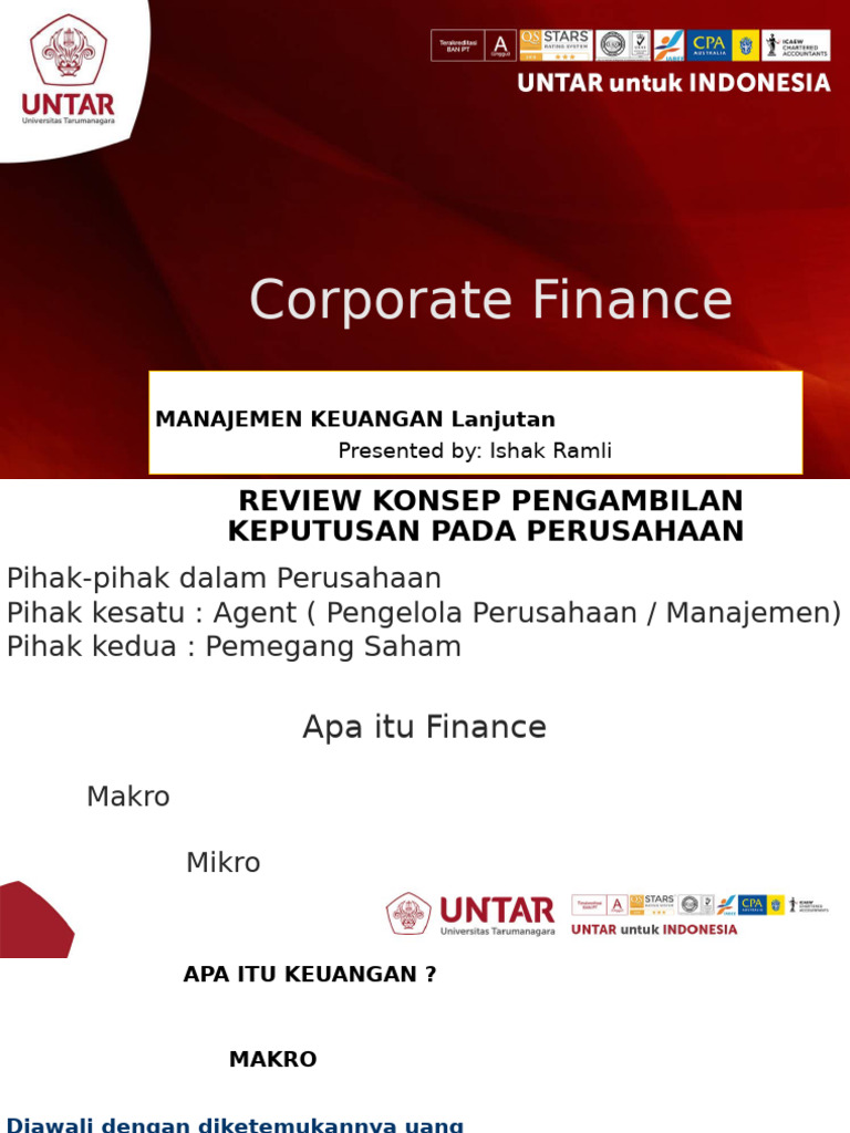 Rps Bahan Ajar EA63011 126 9 | PDF | Financial Risk | Net Present Value