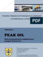 Peak Oil. Sicherheitspolitische Implikationen Knapper Ressourcen 11082010