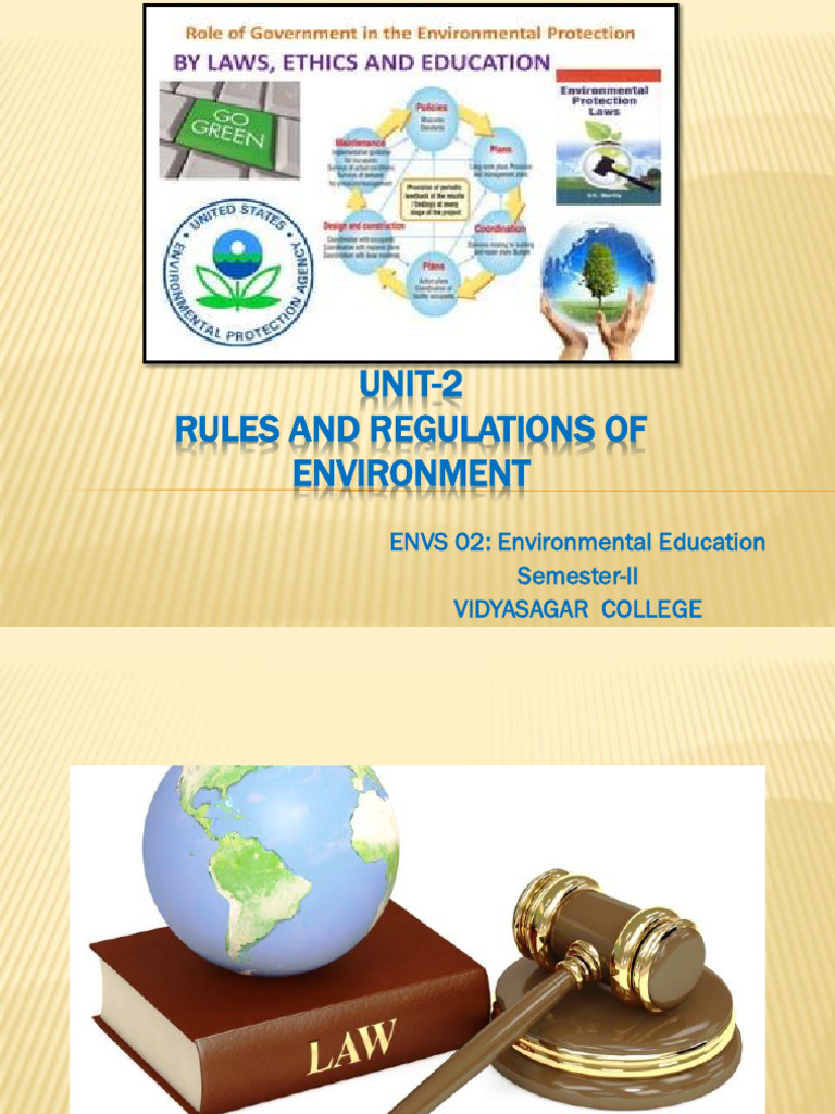 Environmental Rules and Regulations Overview | PDF | Kyoto Protocol ...