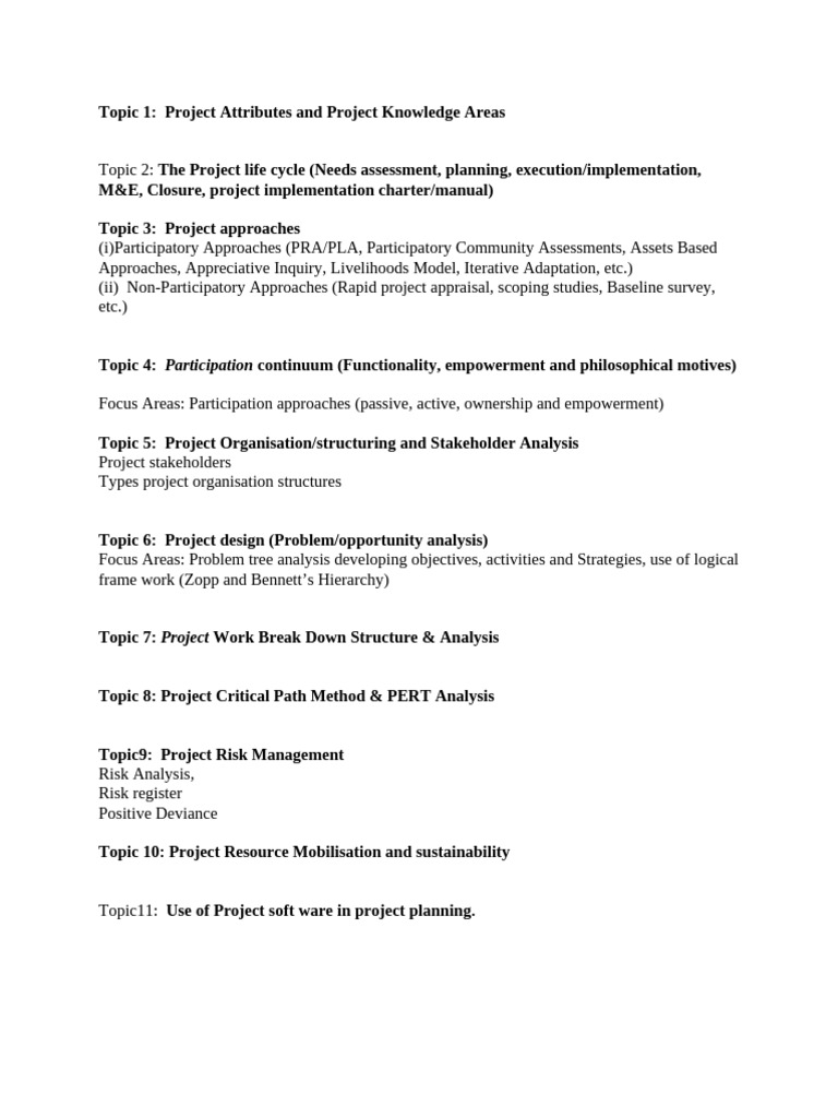 Project Management Approaches & Tools | PDF