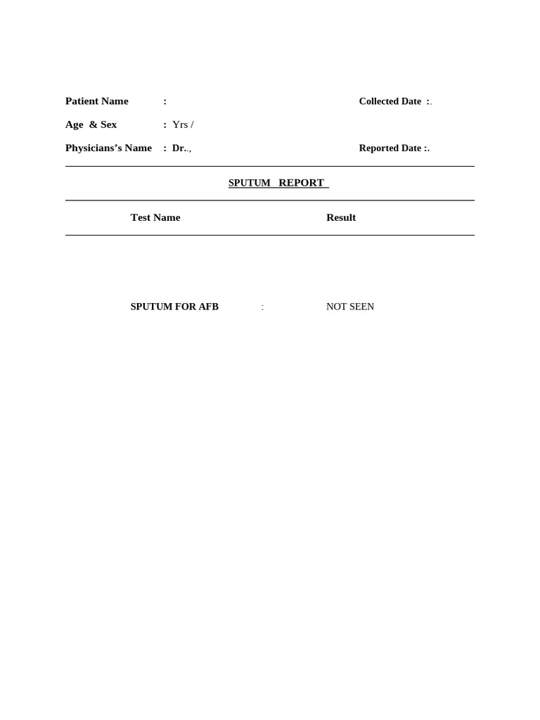 2 Sputum | PDF