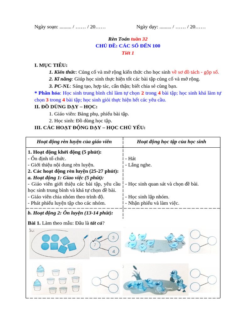 Toan Buoi 2 Tuan 32 t33 | PDF
