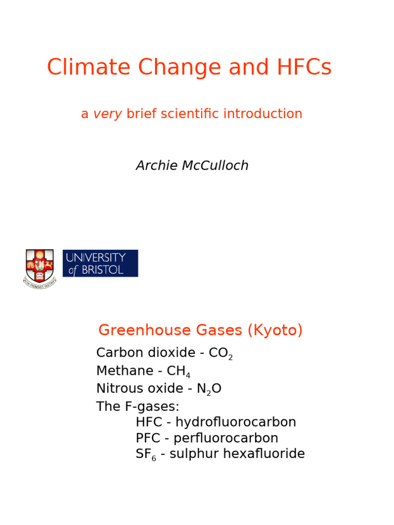 HFCs and Their Climate Impact Explained | PDF | Greenhouse Gas ...