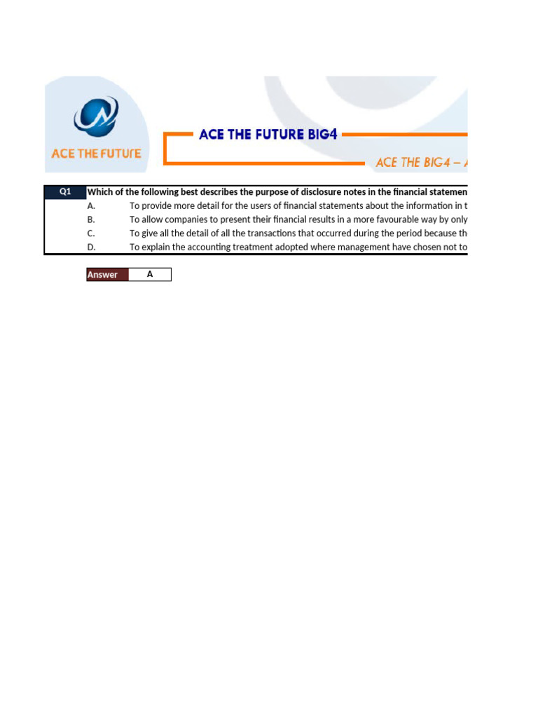 Financial Statement Disclosure and Analysis | PDF | Expense | Depreciation