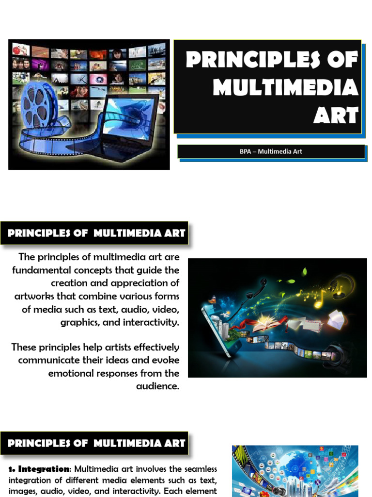Principles of Multimedia Art | PDF | Multimedia | Usability