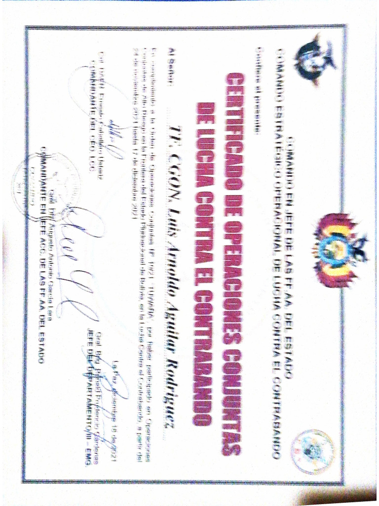 Modelo de Certificado 2025 | PDF