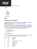 8051 Interfacing LCD With 8051: Search