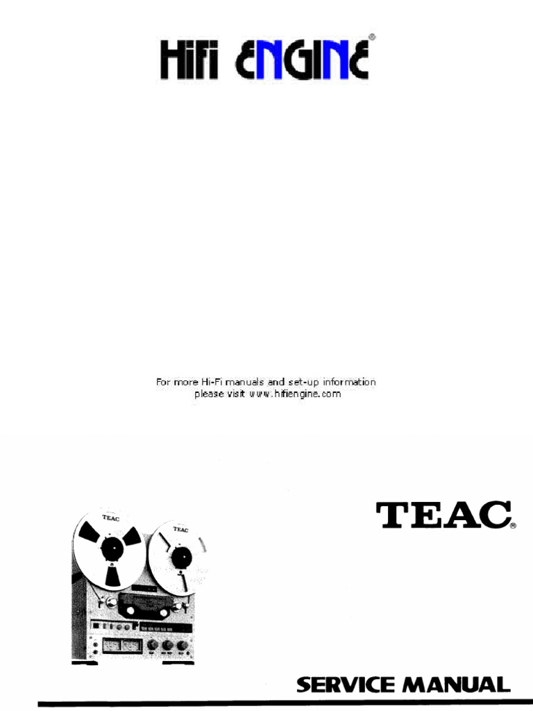 Hfe Teac X-10 10r Service | PDF