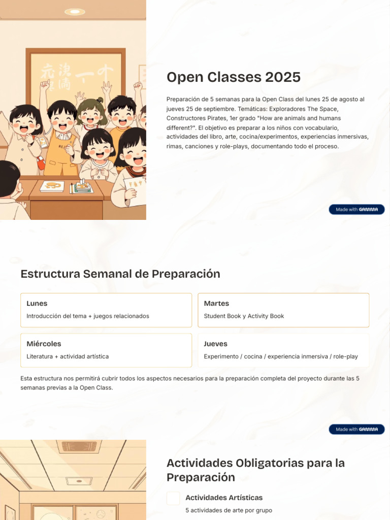 Open Classes 2025 | PDF | Aprendizaje | Cognición