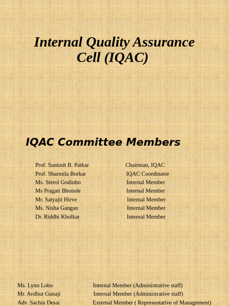 IQAC Structure and Quality Enhancement Strategies | PDF