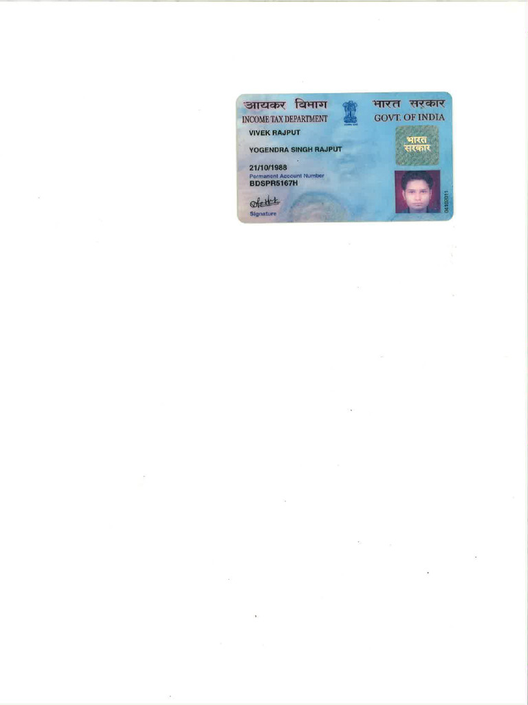 Pan Card | PDF