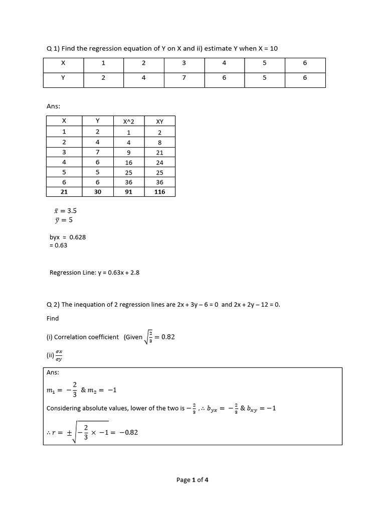 A2 Regression | PDF | Descriptive Statistics | Statistical Inference