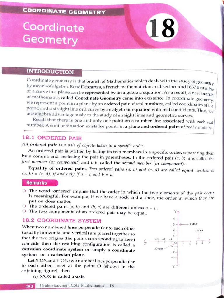 Understanding Coordinate Geometry | PDF | Cartesian Coordinate System ...