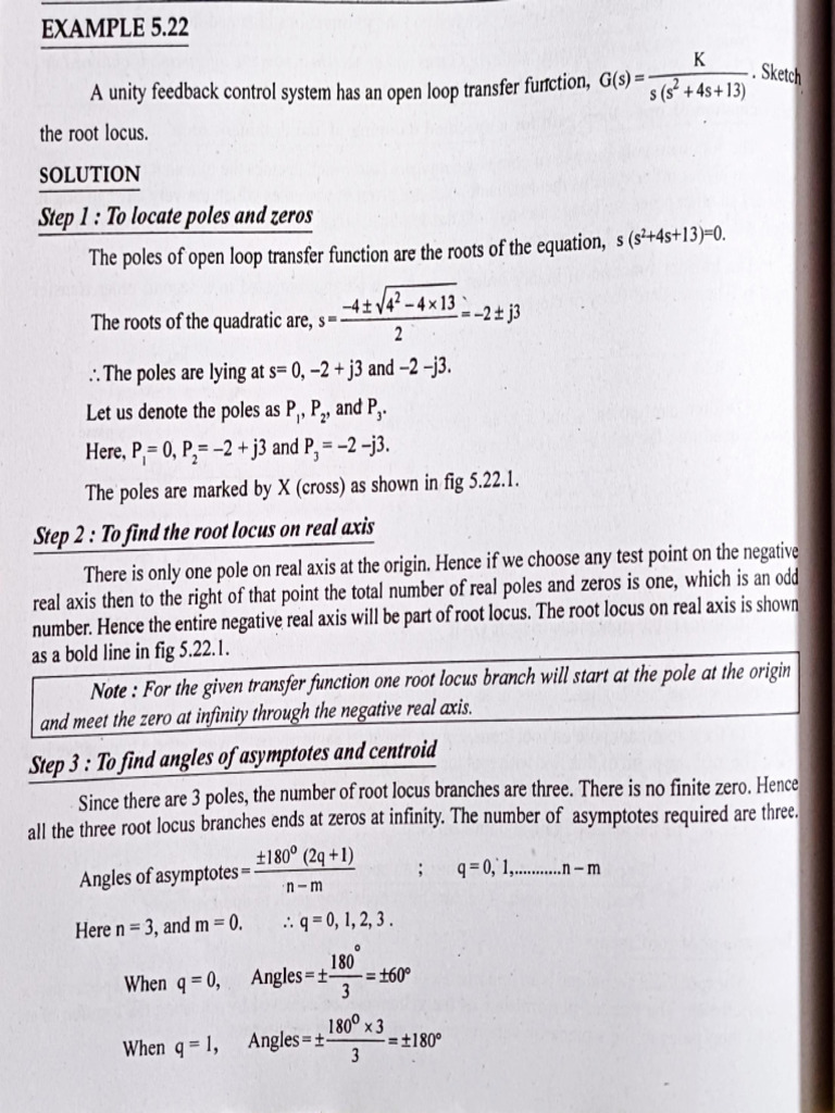 Root Locus Analysis for Control Systems | PDF | Zero Of A Function ...
