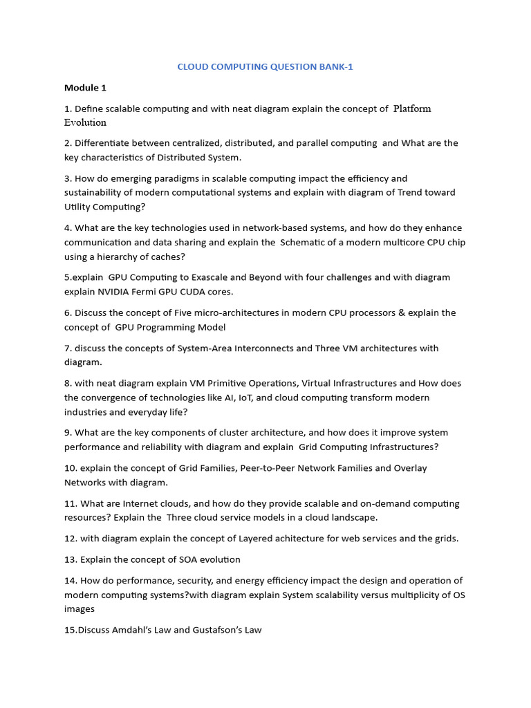 CC 1st Internal QB | PDF