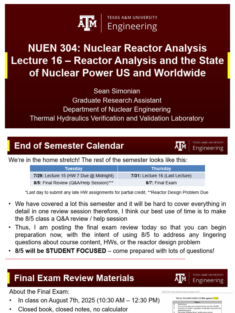 Nuclear Reactor Analysis Overview | PDF | Nuclear Power Plant | Nuclear ...