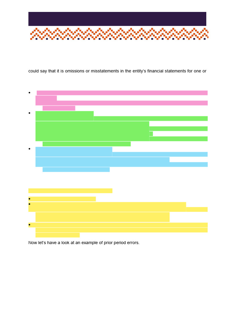 Accounting for Prior Period Errors | PDF | Income Statement | Retained ...