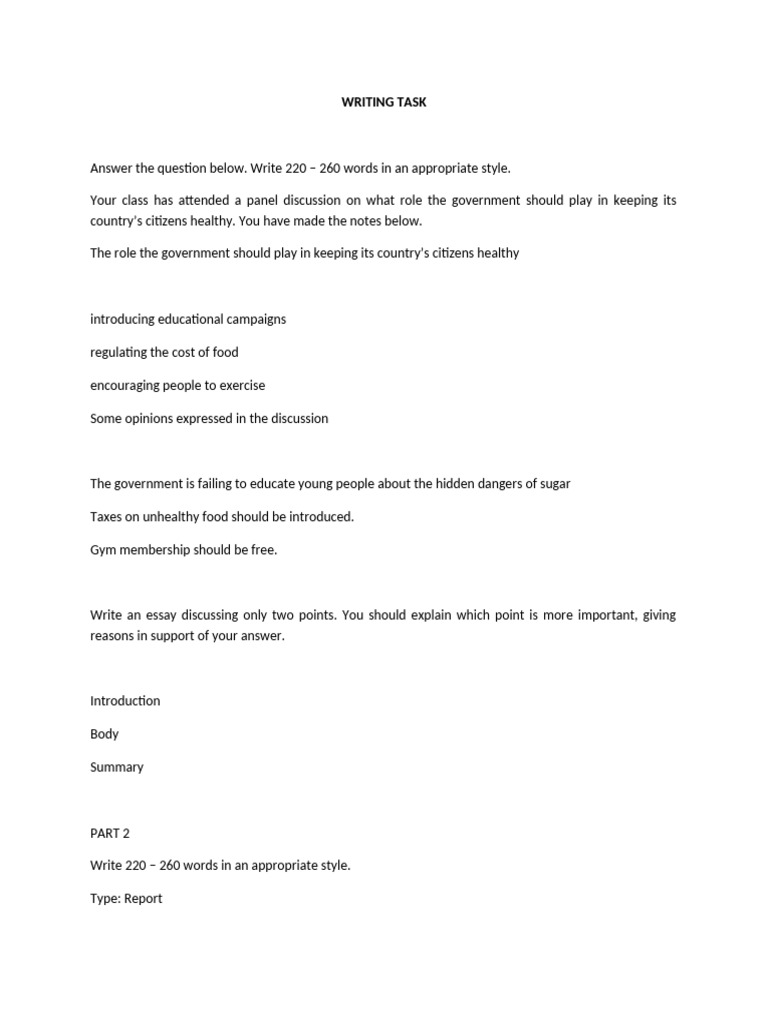 Writing Task | PDF