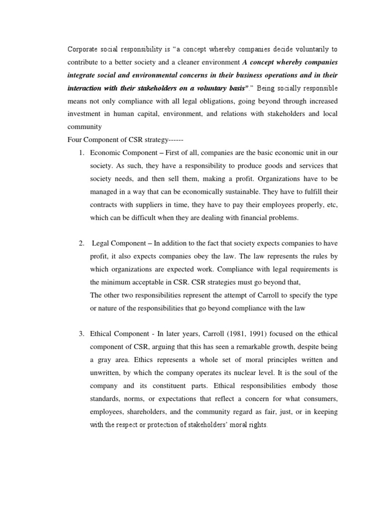 Understanding Corporate Social Responsibility | PDF | Corporate Social ...