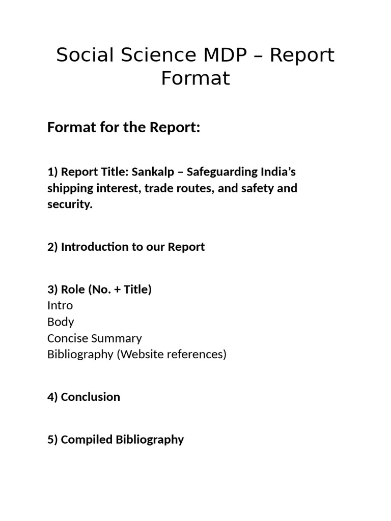 Sankalp Report on India's Shipping Safety | PDF
