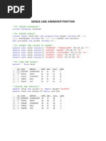 Single Line Andgroup Function: Student