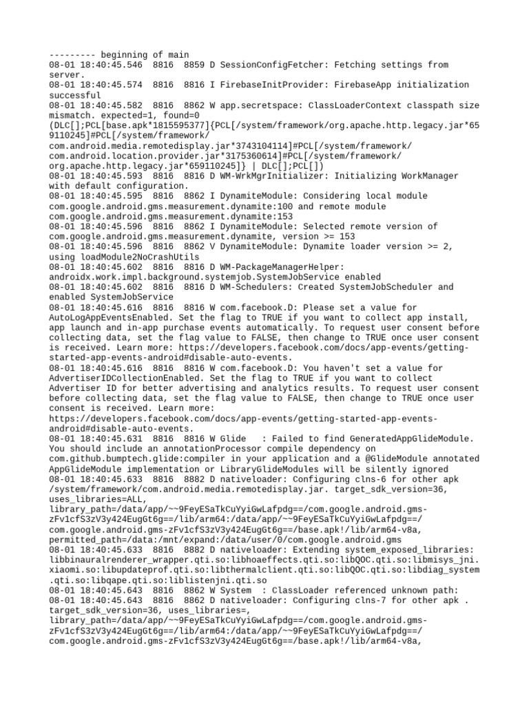 Com - Hello.miheapp - Secretspace Logcat | PDF | Android (Operating ...