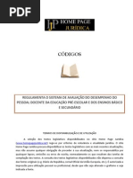 Regulamento Avaliação Pessoal Docente