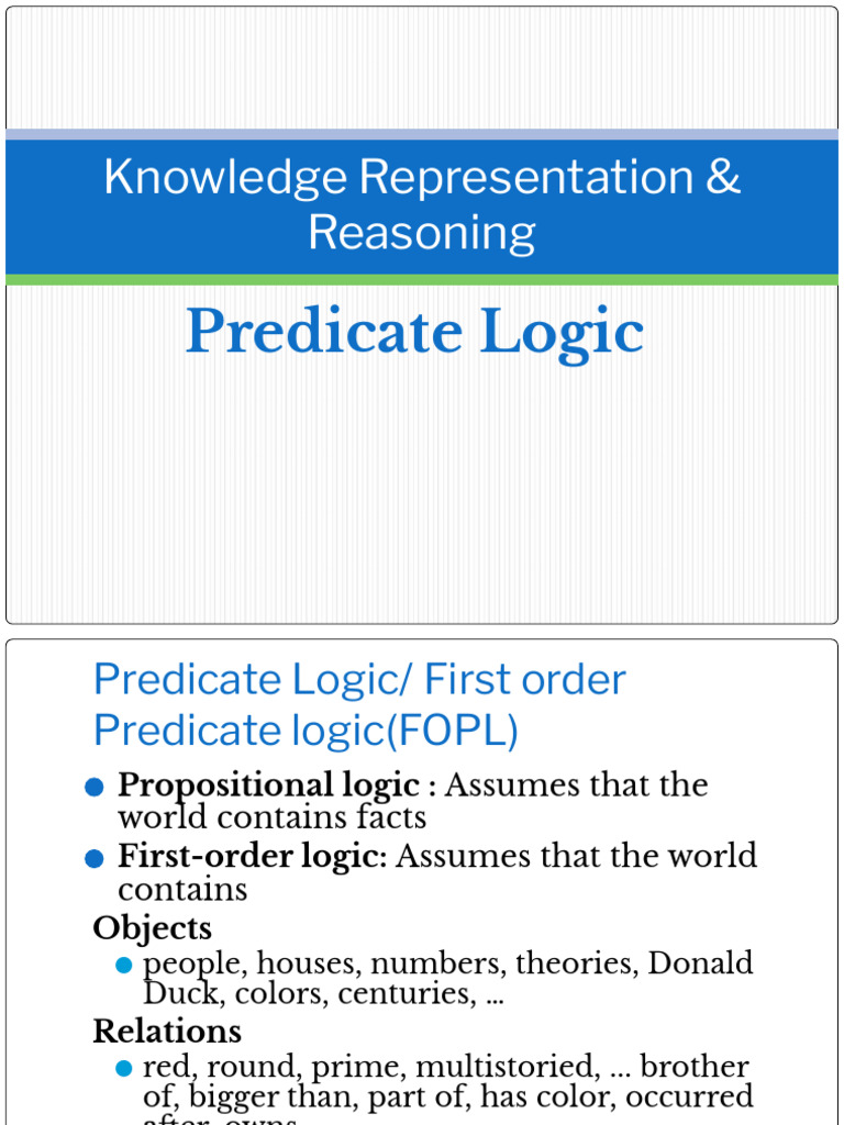 Predicate Logic and Prolog Overview | PDF | Deductive Reasoning ...