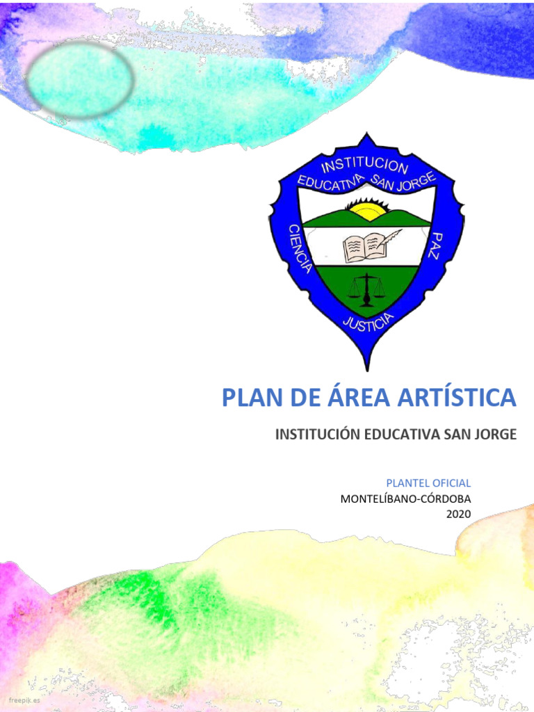Plan de Area Artistica 2024 | PDF | Educación en artes visuales ...