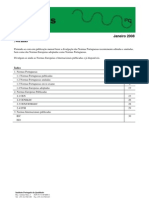 Normas Portuguesas e Europeias recentemente publicadas