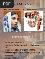 Best Bakery Case: Zahira Habibullah Sheikh v. State of Gujarat