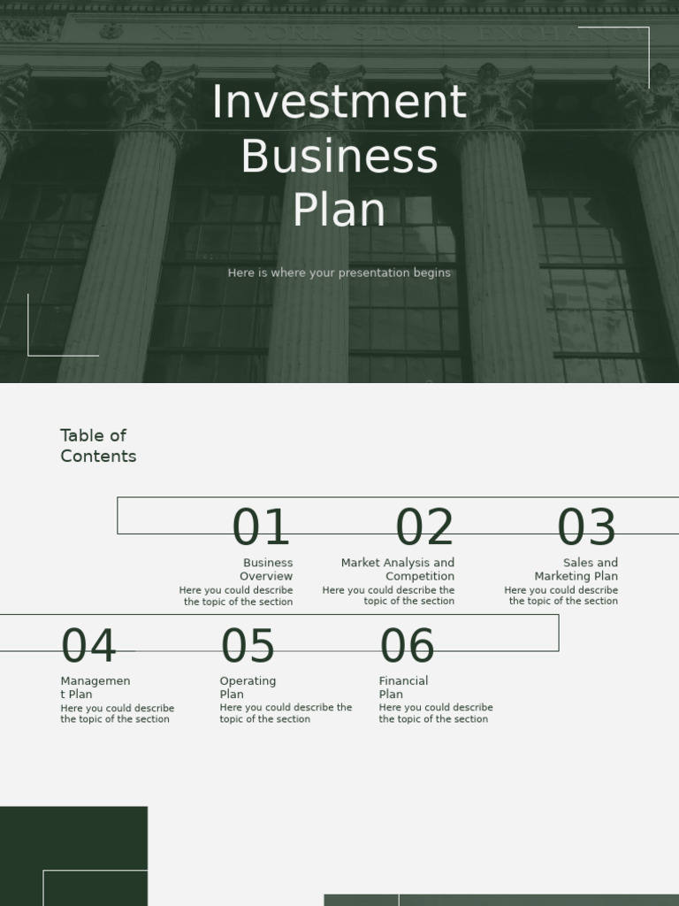Comprehensive Business Plan Template | PDF
