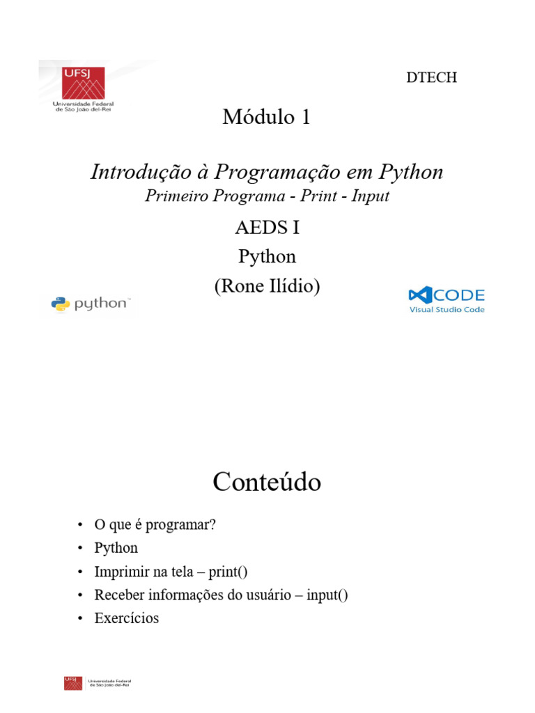 Introdução à Programação em Python | PDF | Python (linguagem de ...