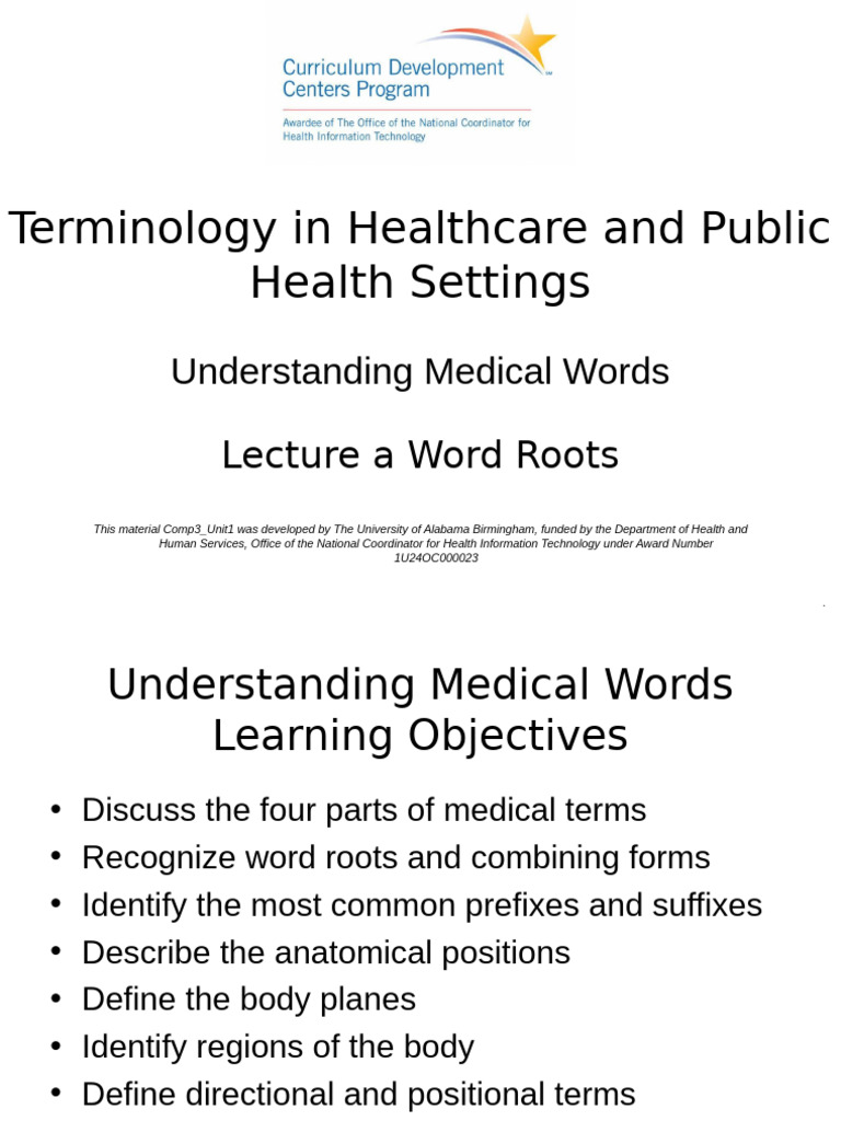 Understanding Medical Word Parts | PDF | Linguistics