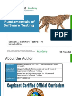 Session 1 Software Testing an Introduction V1