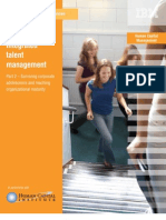 Integrated Talent Management: Part 2 - Surviving Corporate Adolescence and Reaching Organizational Maturity