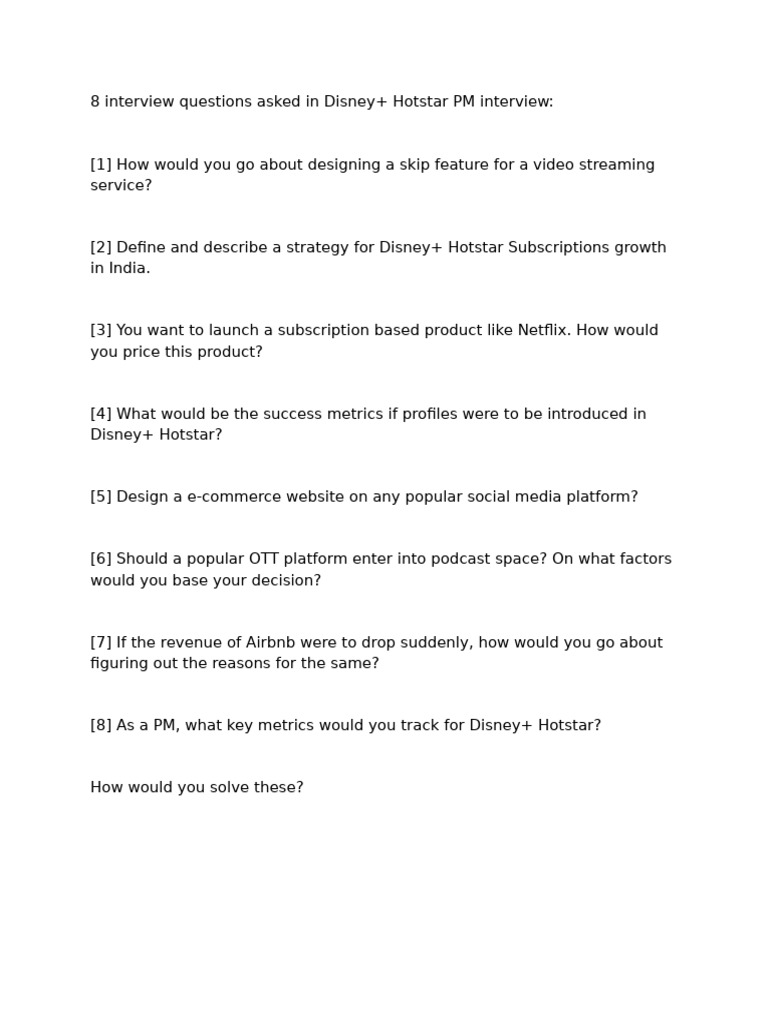 PM Interview | PDF