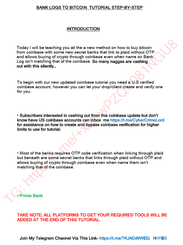 How To Buy BTC With Bank Log | PDF | Bitcoin | Applications Of Cryptography