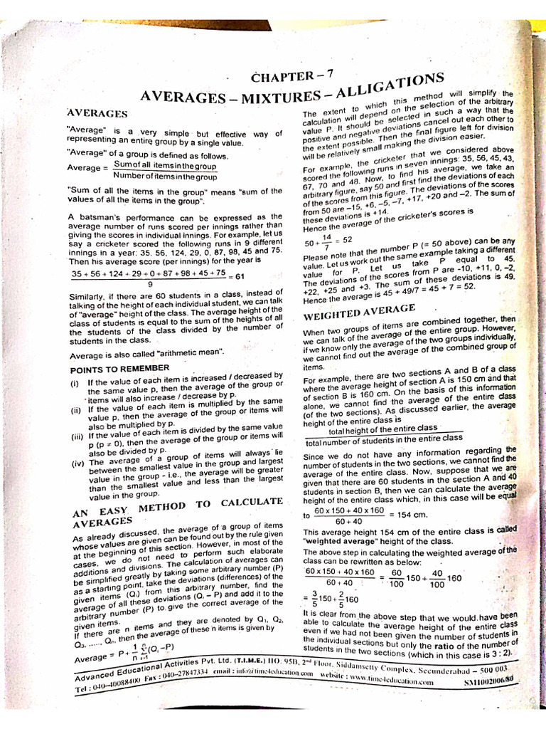 Averages | PDF